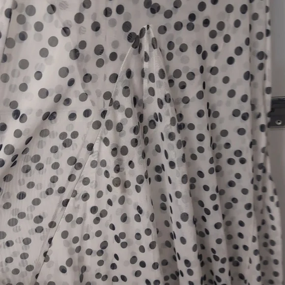 Zara Black and White Ecru Polka Dot Maxi Dress 5039/226 L NWT - Picture 15 of 16